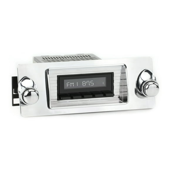 RetroSound RetroRadio, compatible with 1947-1953 Chevrolet Truck, 300-watt Classic Truck Stereo with AM/FM RDS Tuner, Bluetooth, USB