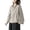 Beige, variant on Sun Protection Jacket Women Fashion Solid Color Cotton Linen Hooded Long Sleeve Sun Block Short Jacket For Summer Layering Light Jackets For Women