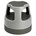 thumbnail image 3 of Cramer Scooter Stool, Round, 2-Step, 15", Step and Lock Wheels, 300 lb Capacity, Gray, 3 of 4