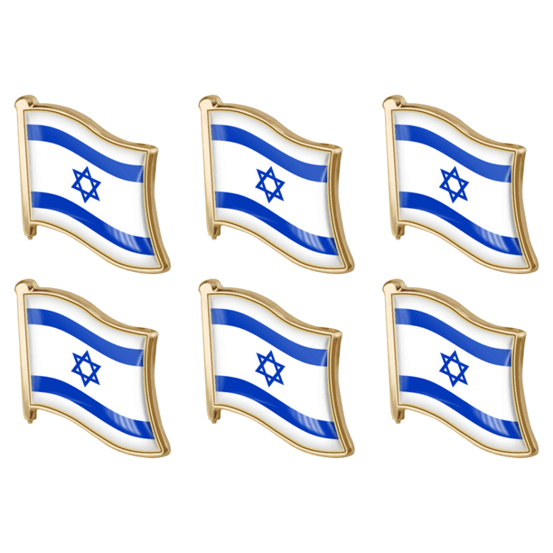 Broche Decorativo Con Insignia Metal Israelí para Hombres Y Mujeres Traje Sombrero (19x18MM)