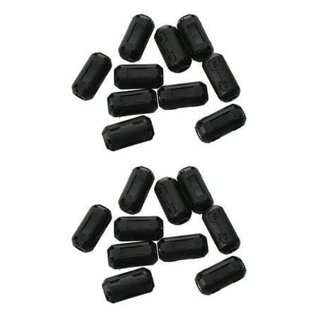 

20Pcs Clip on Clamp RFI EMI EMC Noise Filters Ferrite Core for 3.5mm Cable