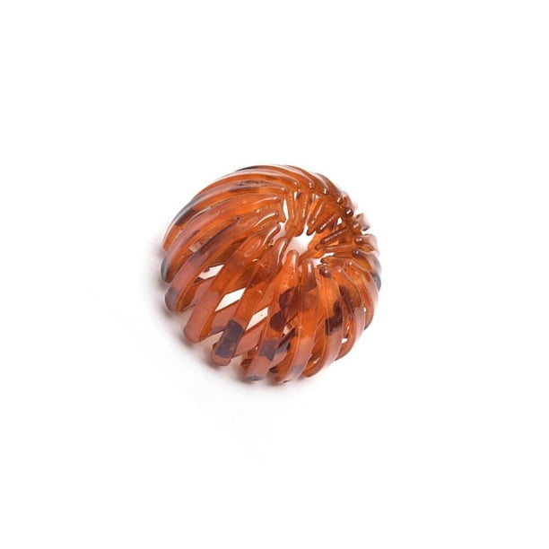 Soidarity Pinzas para el pelo en forma de nido de pájaro, diadema de estilo Vintage, soporte para cola de caballo, bucles, diadema fija para Cuidado del cabello naranja amarillo