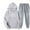 *Gray, variant on VBVC Women's 2 Piece Snowflake Sweatsuit,Ladies Drawstring Pullover and Jogger,Workout Hoodie Set For Women,Beige,Size L