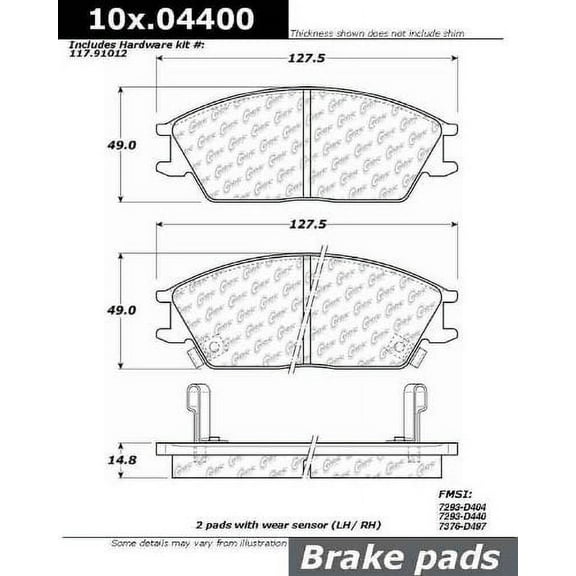 Centric Parts - Ceramic Pads