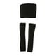 thumbnail image 3 of 1:12 Conjunto de bralette con top de tubo para mujer, conjunto de mangas de top de tubo para muñeca de 6 pulgadas negro, 3 of 9