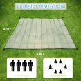 thumbnail image 5 of Lightweight Foam Sleeping Mat, Extra Thick for 4-6 People Waterproof Camping Mattress Pad for Backpacking Tent Hammock (Green), 5 of 7