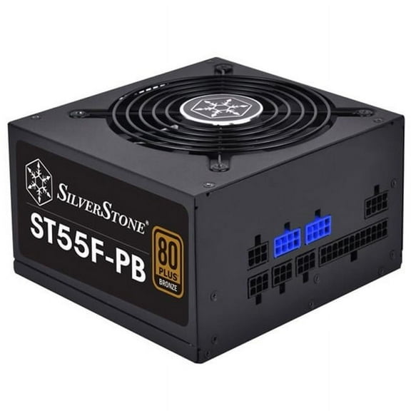 550 watt ATx Power Supply 80 Plus Bronze with 100 Percent Modular Cable Design, Black