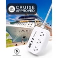 thumbnail image 4 of Power Strip Mifaso 7 en 1 con puertos USB, 3 salidas AC, cable de 5 pies, 4 of 8