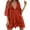Red, variant on Fnooota Women's Holiday Dresses, Lace Summer Loose Fit Deep V-Neck Mini Dress Purple Size Free Size
