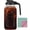 Black-64 Ounces, variant on 32oz Glass Pitcher Carafes With Handle And Lid 1 Quart Mason Jar Large Water Jug Containers For Fridge Juice Iced & Sun Tea Cold Brew Coffee Homemade Beverage