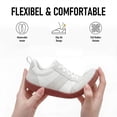 thumbnail image 4 of Sosenfer Women's Mesh Wide Toe Box Barefoot Shoes Zero Drop Walking Sneakers Minimalist Casual Shoes Minimalist Casual Shoes White, 4 of 5