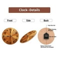 thumbnail image 7 of Orange Analog Wall Clock Home Decor 10-Inch Silent Wooden Wall Clock, Battery Operated (AA Batteries Not Included), Artistic Home Decor, 7 of 7