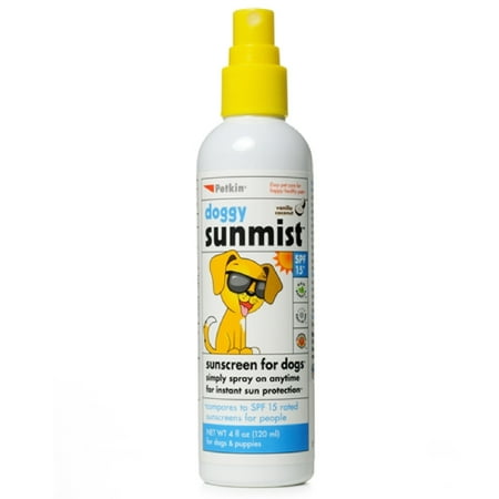 UPC: 0036239054033 | Petkin Dog Sunscreen Sunmist for Dogs and Puppies SPF 15 Vanilla Coconut .5 oz