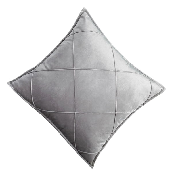 Injueey Funda de cojín, funda de almohada de entramado grande Simple, funda de cojines lavables ligeros nórdicos, sofá, dormitorio interior Suministros térmicos Gris Injueey HA077074-03