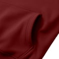 thumbnail image 6 of BVOFAR Mens Hooded Sweatshirt Winter Fleece Full Zip Jackets Quarter Zip Pullover Long Sleeve Outerwear with Multi Pockets Wine XL, 6 of 7