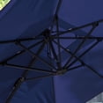 thumbnail image 3 of Furniture of America Keldon 10' Double Top Square Outdoor Umbrella, Blue, 3 of 9