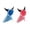 2PCS, variant on Devil Horn Parrot Cloak – Cute Bird Costume,Hooded Cape with Pink Blue Fleece for Cockatiels Parakeets,Small Pet Party Clothing