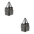 thumbnail image 2 of Enqiretly Portable Knitting Bag Storage Bag Sewing Crochet Hooks Accessories Grey 2Set, 2 of 6
