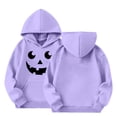 thumbnail image 6 of CPNG Girls and Boys Halloween Hoodies Long Sleeve Hooded Sweatshirt with Halloween Theme Print Loose Fit Casual Daily Pullovers Tops, 6 of 6