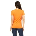 thumbnail image 4 of BELLA + CANVAS - Women's Slim Fit Tee - 6004 - Orange - Size: 2XL, 4 of 4