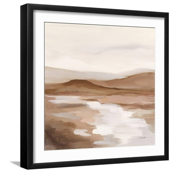 Art.com Cinnamon Riverbank II Light Art Print by Silvia Vassileva, Black Frame Wall Art, 21" x 21"