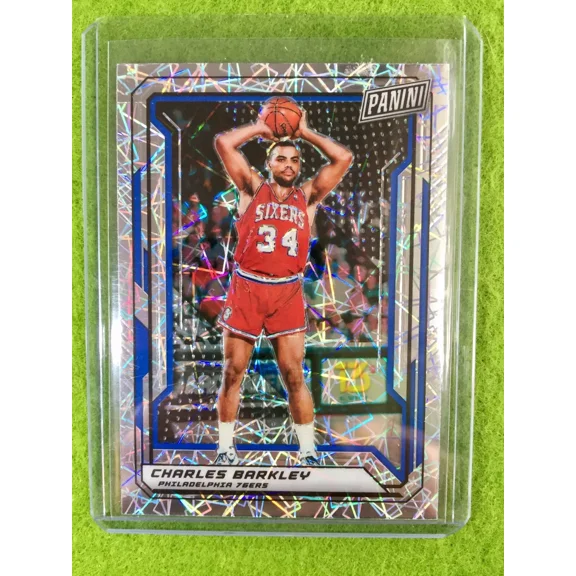 CHARLES BARKLEY 2019 PANINI PRIZM CARD JERSEY #34 76ers SP /99 National VIP 2019