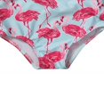 thumbnail image 4 of FNNMNNR Little Girls Swimwear Sleeveless Flamingo Ruffle Straps Tie Swimwear, 4 of 5