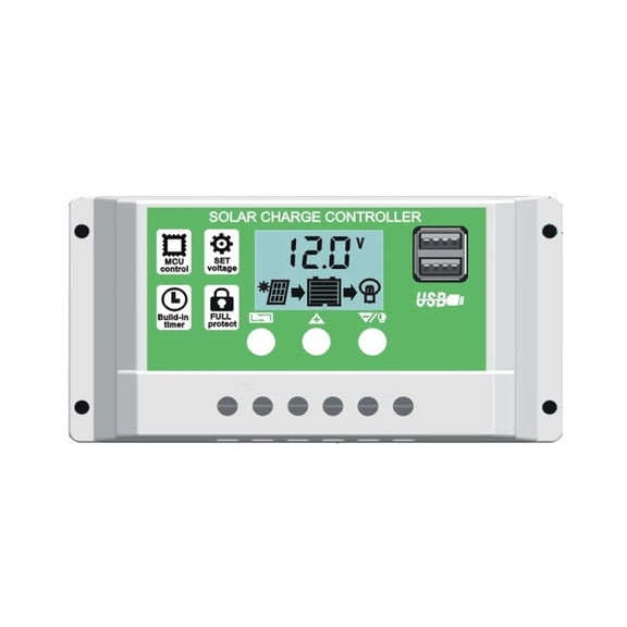 30A PWM Solar Charge Controller For Lithium Batteries 12V 24V 1920W Solar Panel Charger Discharge Regulator