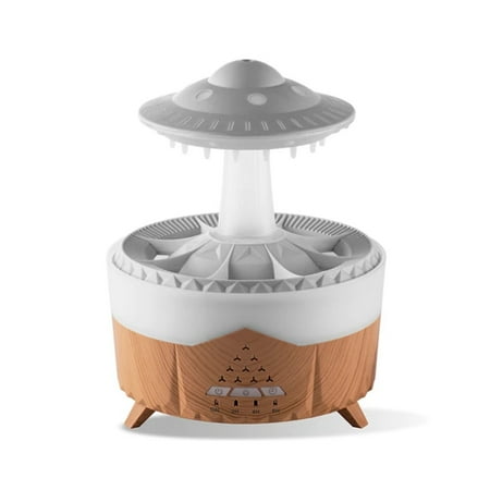

2023 Rain Cloud Humidifier Water Drip with Remote Raindrop Humidifier Rain Cloud Diffuser Mushroon Air Humidifier with Rain Lamp