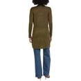 thumbnail image 2 of M- MAGASCHONI womens M Magaschoni  Shawl Collar Open Cardigan, s, Green, 2 of 3
