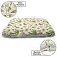 thumbnail image 3 of Flip Flop Pet Bed, Tropical Summer Theme Coconut Palm Ice Cream Cone Slice of Watermelon and Toucan, Resistant Pad for Dogs and Cats Cushion with Removable Cover, 24" x 39", Multicolor, by Ambesonne, 3 of 4
