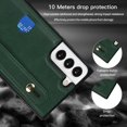 thumbnail image 2 of Case for Samsung Galaxy S22+ Plus (Not S22) with Card Slot Holder, Removable Adjustable Shoulder Strap Lanyard Crossbody Neck Purse Phone Case for Samsung Galaxy S22 Plus KB Green, 2 of 17