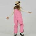 thumbnail image 3 of uikmnh Snow Pants Girls Insulated Ski Bib Overalls with Adjustable Straps and Reinforced Knees for Cold Weather Outdoor Activities Size:9-11Years, 3 of 9