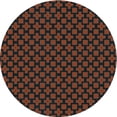 thumbnail image 1 of Ahgly Company Machine Washable Indoor Round Transitional Coffee Brown Area Rugs, 7' Round, 1 of 7