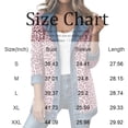thumbnail image 3 of Stralyhd Loose Fit Leopard Patchwork Shirt Jacket Women Long Sleeve Collared Button‑Up Denim Trim Casual Fall Street‑Wear Shacket Army Green XL, 3 of 7