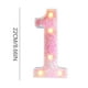 thumbnail image 4 of Xihbxyly Lámpara Led Colorida con Letras Decorativas Portátiles, Luz Led de Subtítulos Moderna, Decoración para Fiestas En Casa, Ambiente Romántico y Cálido, Material Abs+Pp, Funciona con Pilas., 4 of 4
