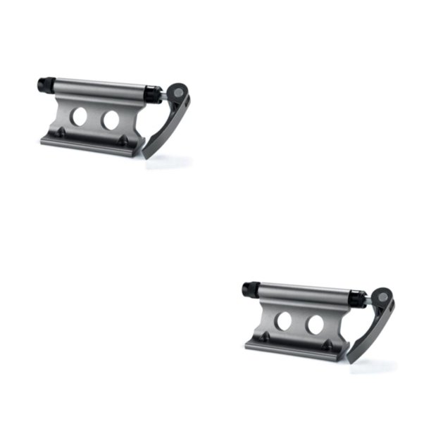 Yuarrent Horquilla delantera Universal para bicicleta, abrazadera fija, horquillas para bicicletas de carretera, sujetador de soporte para techo Gris plateado 2piezas