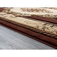 thumbnail image 4 of United Weavers Drachma Patras Traditional Medallion Runner Rug, Chocolate, 2'7" x 7'4", 4 of 5