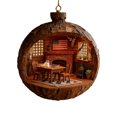 thumbnail image 2 of Decoración festiva para árbol, adorno acrílico, adorno colgante, con diseño elegante con accesorio para colgar fácilmente, recuerdo navideño para el árbol de Navidad, celebraciones festivas, 2 of 5