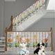 thumbnail image 1 of 2 protectores de barandillas para bebés, red de seguridad para balcón de 6,6 x 0,26 pies, red de seguridad para escaleras para bebés, fácil de instalar, red para escaleras para niños, mascot, 1 of 5