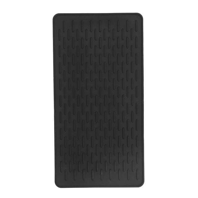 Loewten Coussin d'Isolation Thermique de Cuisine Coussin d'Isolation en Silicone Noir Rectangle Résistant à la Chaleur Manipulation Sûre Coussin d'Isolation Thermique pour Cuisine, Coussin d'Isolation en Silicone