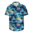thumbnail image 5 of Stamzod Mens Hawaiian Tropical Shirt Short Sleeve Casual Button down Lapel Summer Beach Shirts Plus Size, 5 of 5