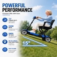 thumbnail image 6 of Mobigogo Lightweight Mobility Scooter for Seniors & Adults, 4-Wheel Foldable Travel Scooter 52lb, Airline Approved Portable Electric Scooter with Removable Battery, 300lb Capacity, Blue, 6 of 8