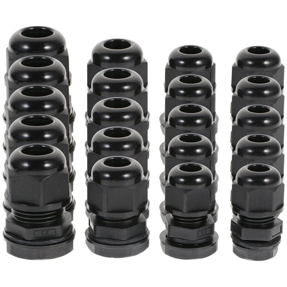 unbranded  20 Pcs Cable Gland Wire Electrical Lawnmower Connector Black