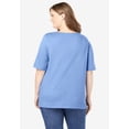 thumbnail image 2 of Woman Within Plus Size Perfect Elbow-Sleeve Square-Neck Tee, 2 of 6