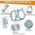 thumbnail image 4 of Cat Harness Leash Adjustable Harness and 145CM Rope Leash for Cat Safety Walking(S Light Blue), 4 of 5