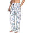 thumbnail image 2 of Xecao Cute Poodle Dog Men's Straight Lounge Pajama Pants: The Ultimate in Comfortable Sleepwear, 2 of 9