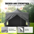 thumbnail image 3 of KFFKFF 10x10 FT Easy Setup Canopy with Detachable Sides, Mobile Shelter with Rolling Bag, UV Protective Waterproof Cover, Ideal for Outdoor Gatherings, Garden, Leisure, and Camping, 3 of 9