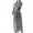 Grey, variant on Women's Fleece Robe Plush Bathrobe Fuzzy Winter Warm Long Sleeve Sleepwear Full Length House Warm Bath Comfy Thick Fall Soft Spring Navy X-Large-XX-Large