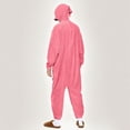 thumbnail image 7 of Womens One Piece Jumpsuits Zip-Up Pajamas Casual Hooded Onesies Long Sleeve Jogger Playsuits Loungewear with Pockets Red, XL, 7 of 7